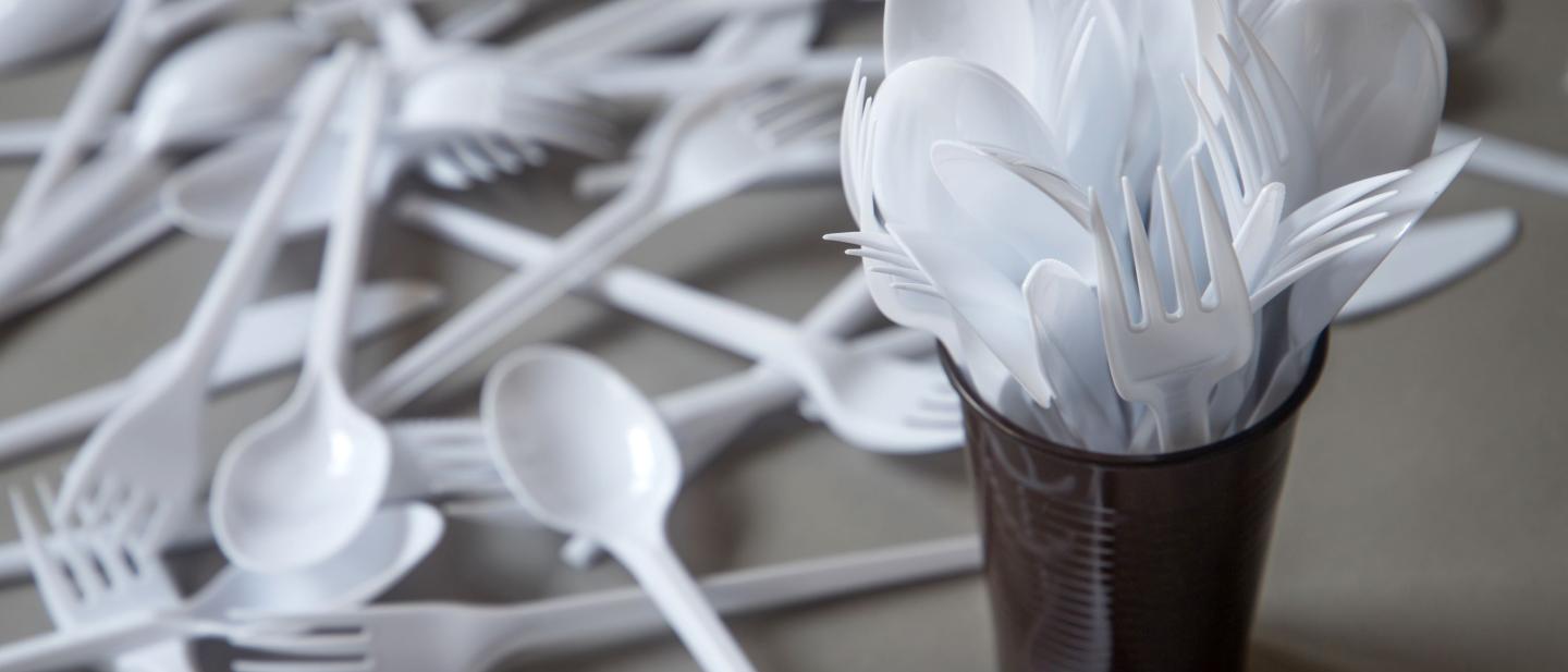Image of plastic cutlery
