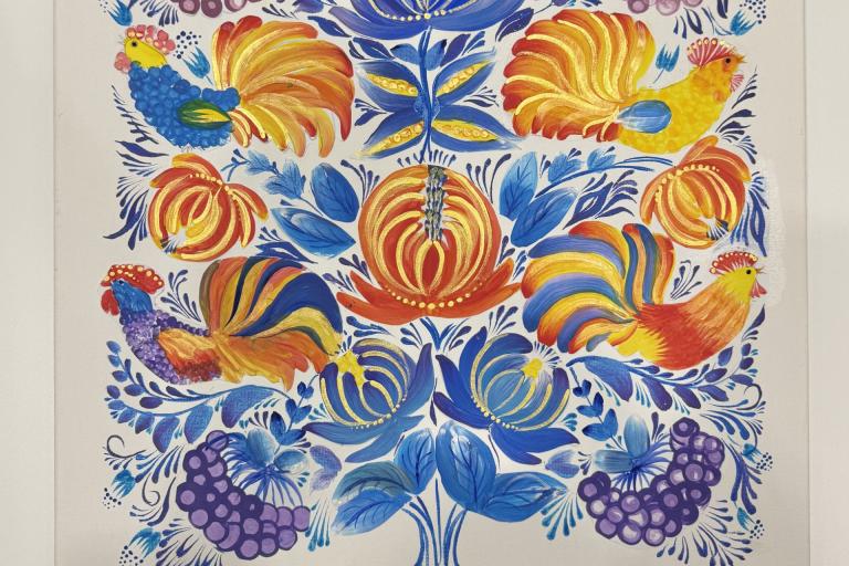 Ukrainian painting 'tree of life'