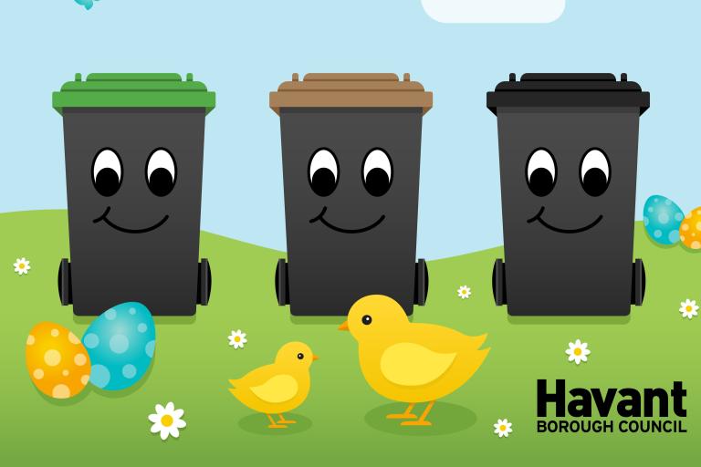 Bank holiday bins Easter