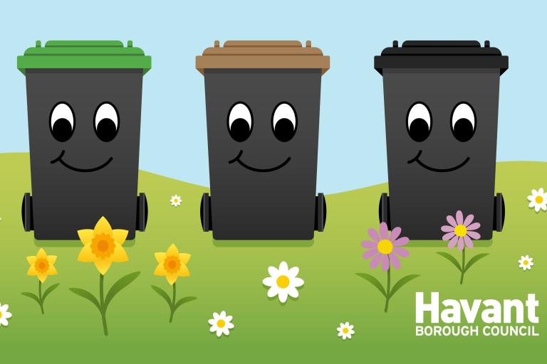 Bank holiday bins spring
