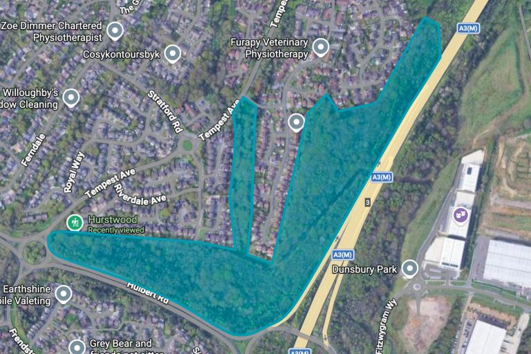 Ash Dieback Area map