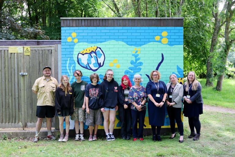 Substation mural