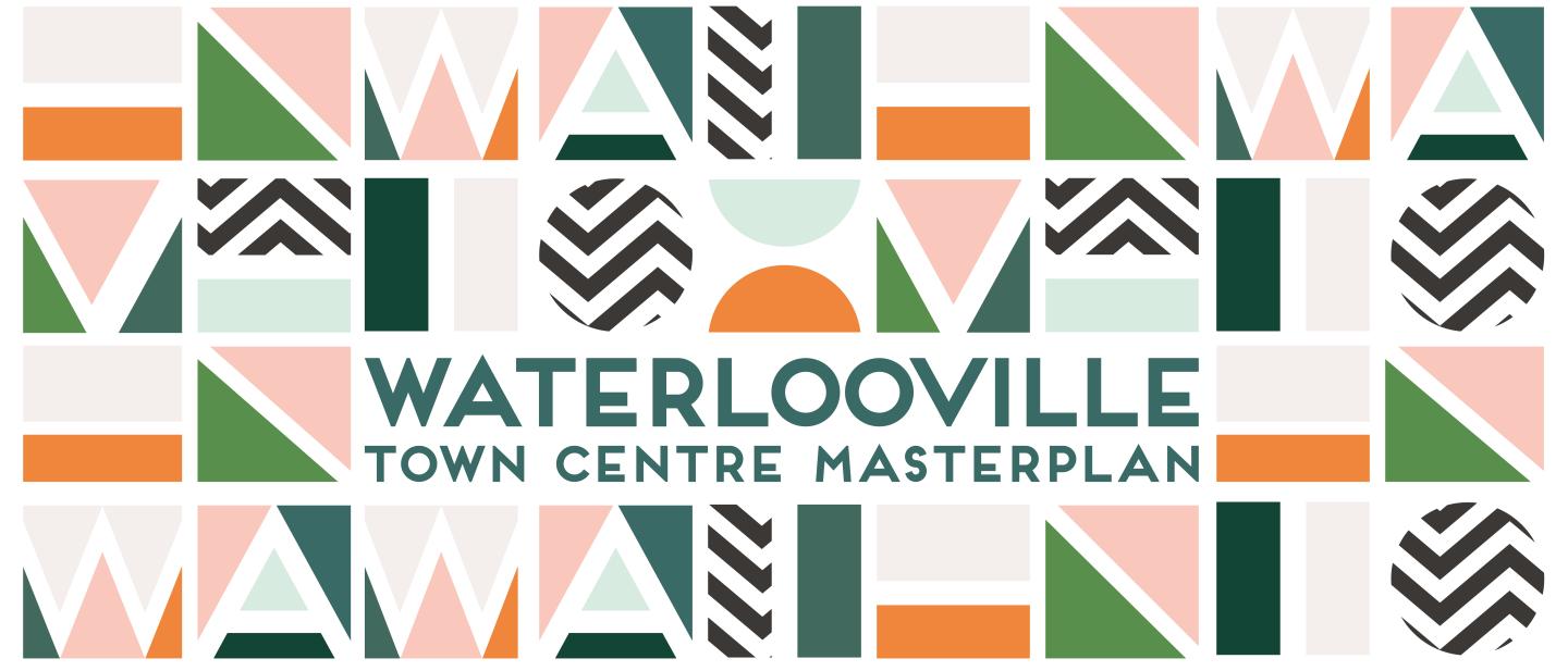 Image is a logo which includes text: Waterlooville Town Centre Masterplan