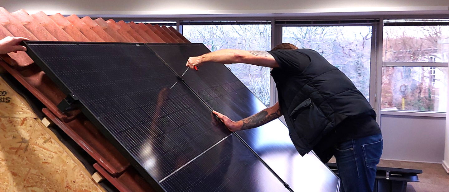 Solar panels installation
