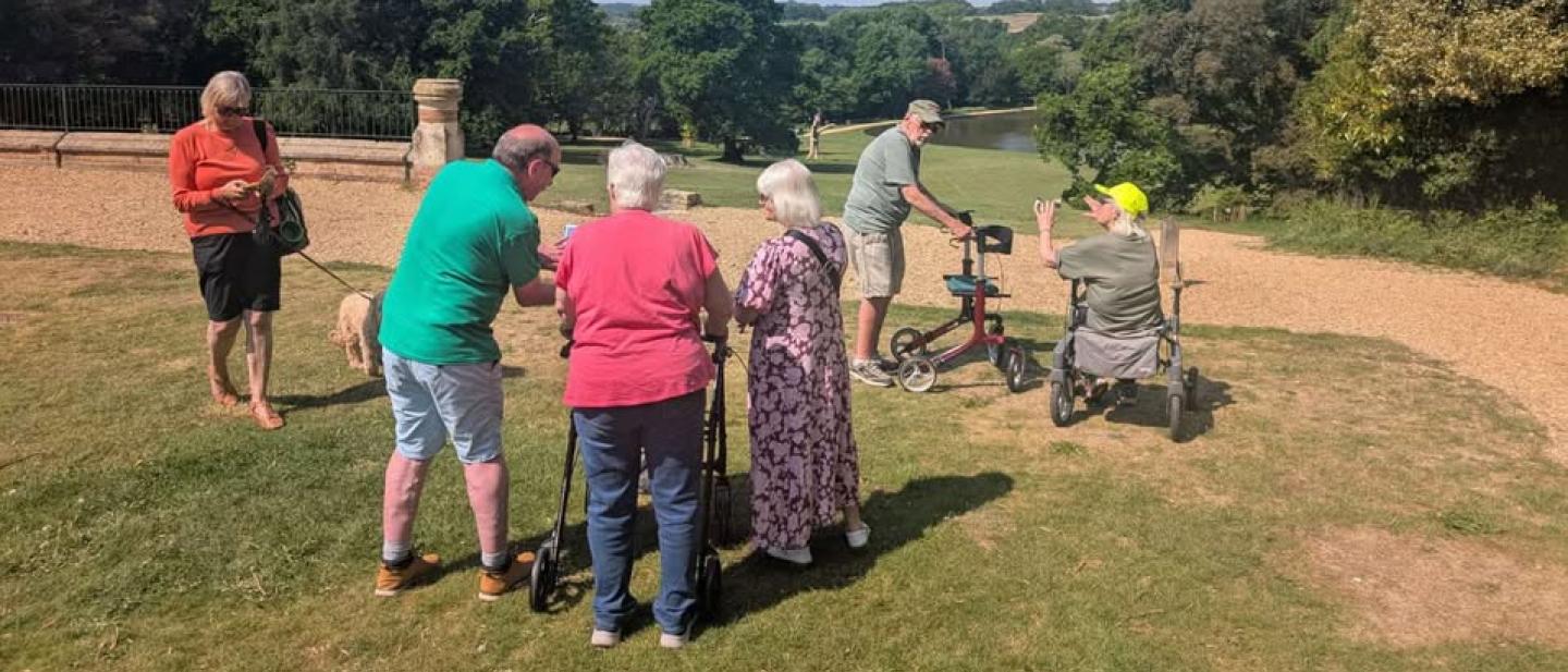 Residents walking at Staunton Country Park