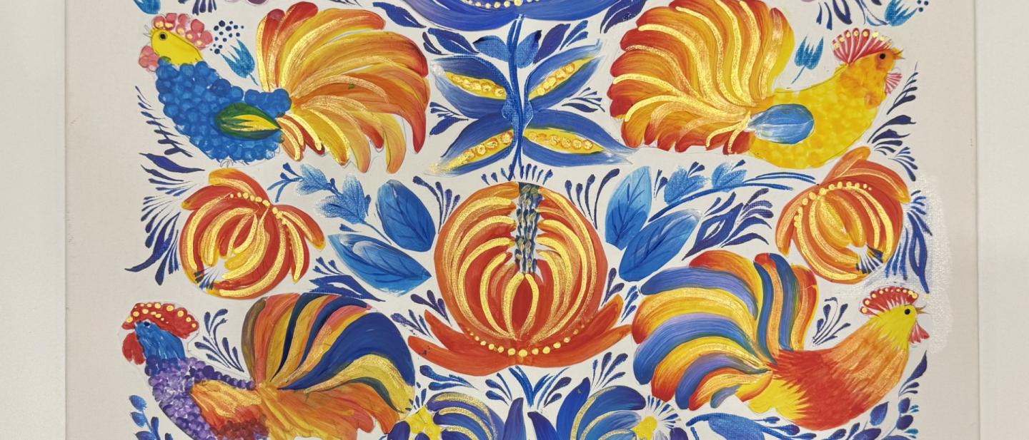 Ukrainian painting 'tree of life'