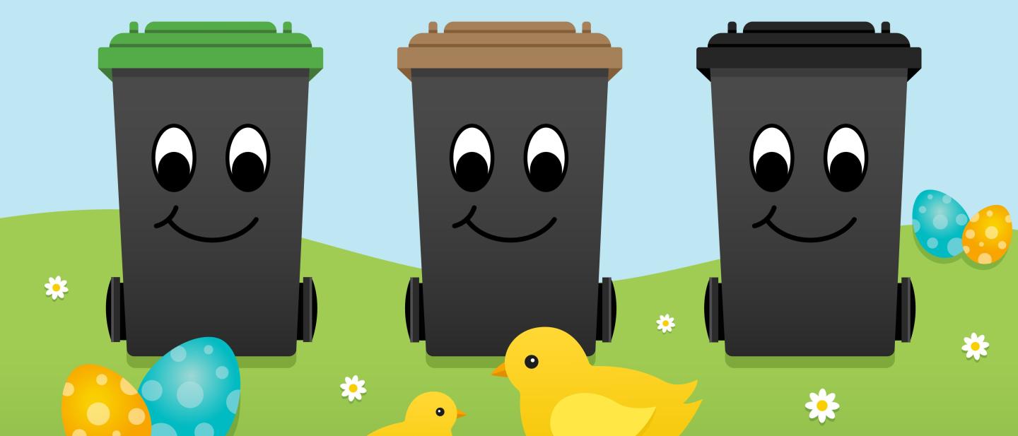 Bank holiday bins Easter