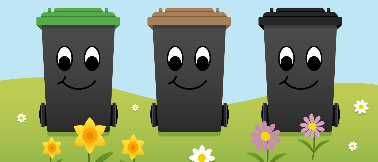 Bank holiday bins spring