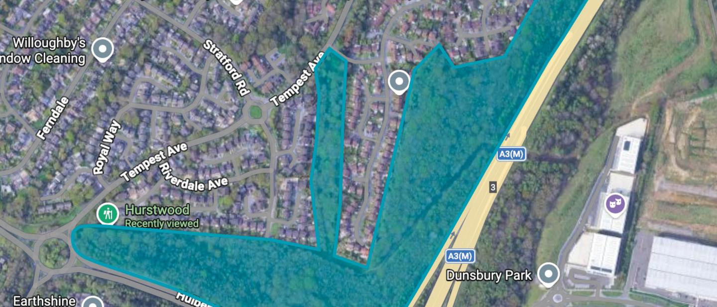 Ash Dieback Area map