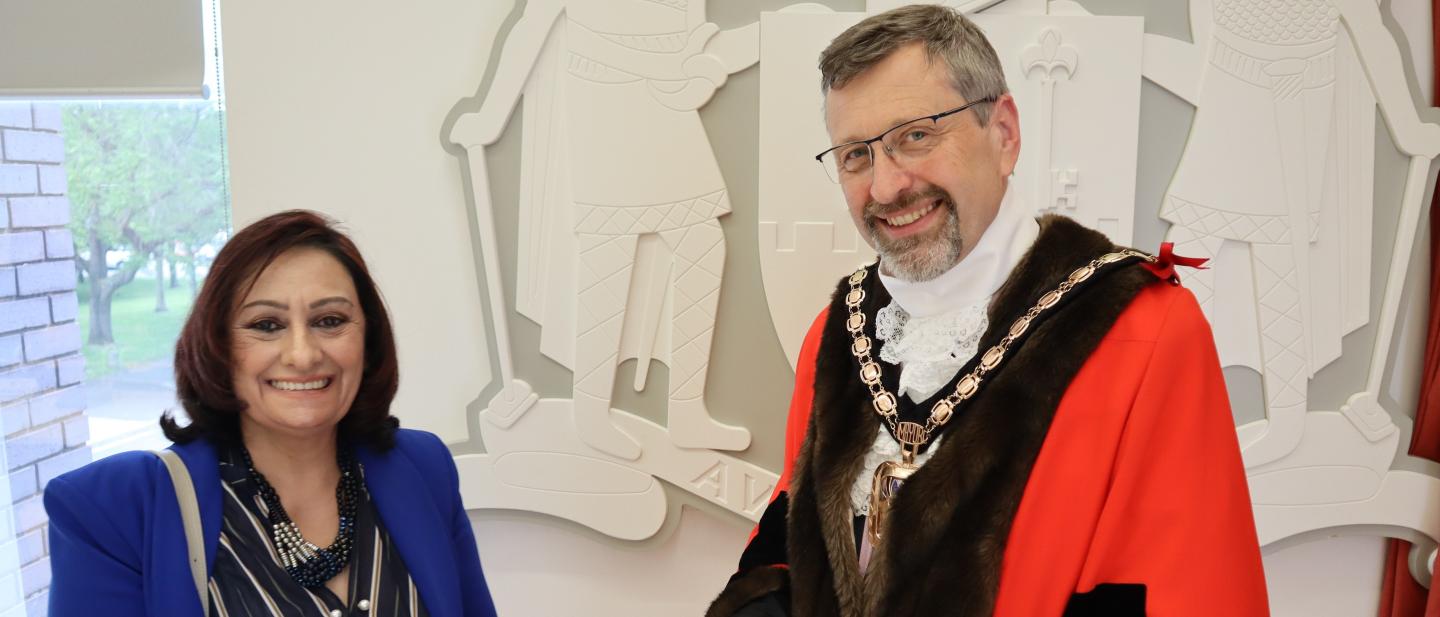 Cllr Munazza Faiz and Cllr Paul Tansom